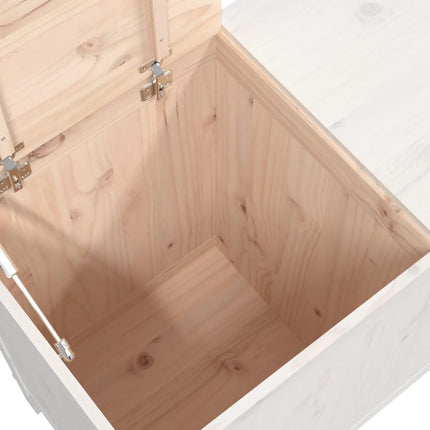 Boîte À Linge 88,5X44X76 Cm Bois Massif De Pin