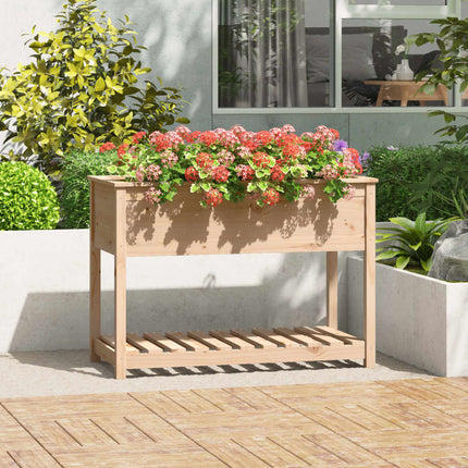 Jardinière Avec Étagère 82,5X34,5X81 Cm Bois Massif De Pin