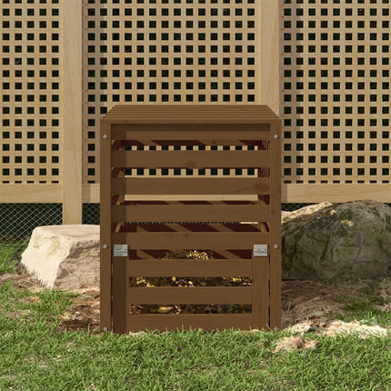 Composteur 63,5X63,5X77,5 Cm Bois De Douglas Massif