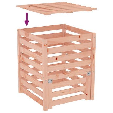 Composteur 63,5X63,5X77,5 Cm Bois De Douglas Massif