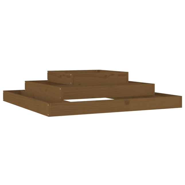 Jardinière Marron Miel Bois Massif De Pin