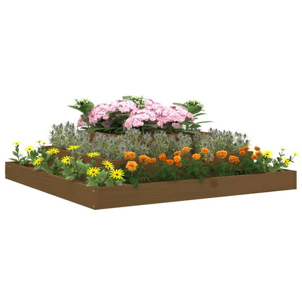 Jardinière Marron Miel Bois Massif De Pin