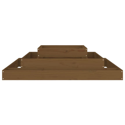 Jardinière Marron Miel Bois Massif De Pin