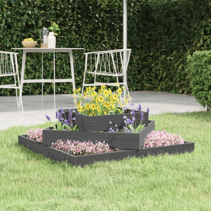 Jardinière Noir Bois Massif De Pin