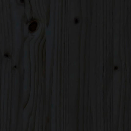 Jardinière Noir Bois Massif De Pin
