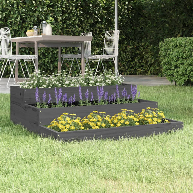 Jardinière Marron Miel Bois Massif De Pin