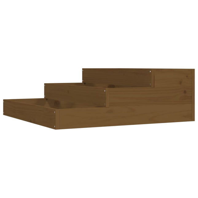 Jardinière Marron Miel Bois Massif De Pin