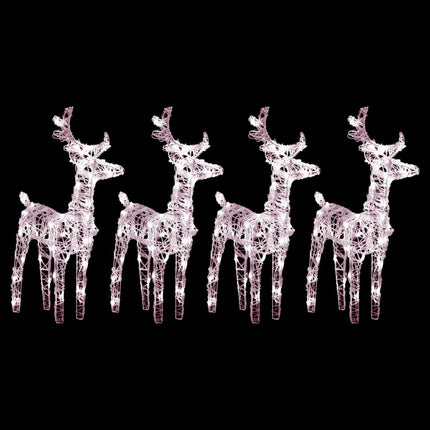 Rennes De Noël 6 Pcs 240 Led Acrylique