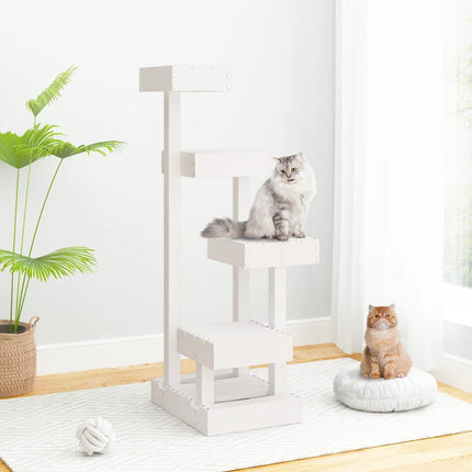Arbre À Chat 45,5X49X103 Cm Bois De Pin Massif