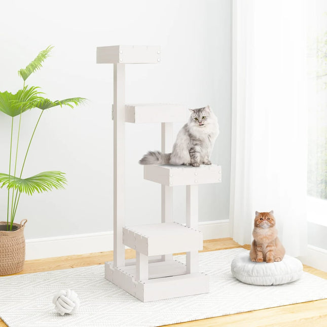 Arbre À Chat 45,5X49X103 Cm Bois De Pin Massif
