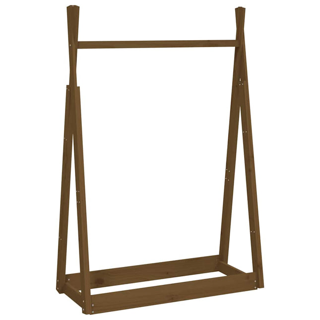 Porte-Vêtements 100X45X150 Cm Bois De Pin Massif