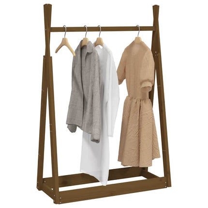 Porte-Vêtements 100X45X150 Cm Bois De Pin Massif