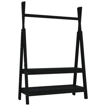 Porte-Vêtements 100X45,5X150 Cm Bois De Pin Massif