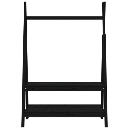 Porte-Vêtements 100X45,5X150 Cm Bois De Pin Massif