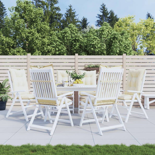 Coussins De Chaise De Jardin Dossier Haut Lot De 2 Tissu