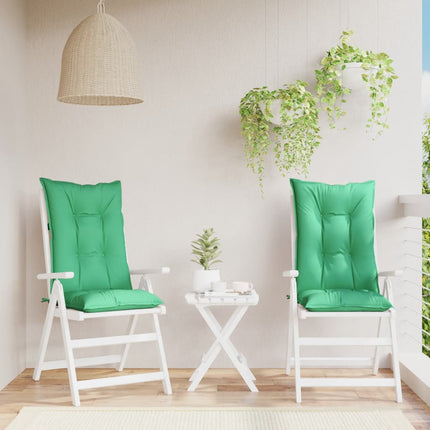 Coussins De Chaise De Jardin Dossier Haut Lot De 2 Tissu