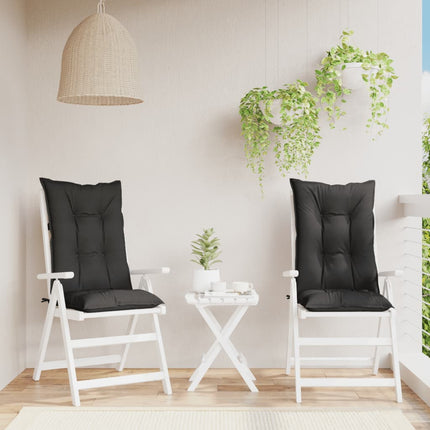 Coussins De Chaise De Jardin Dossier Haut Lot De 2 Tissu