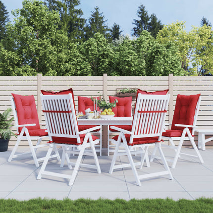Coussins De Chaise De Jardin Dossier Haut Lot De 2 Tissu