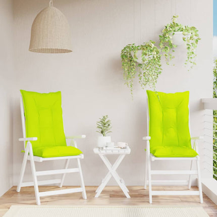 Coussins De Chaise De Jardin Dossier Haut Lot De 2 Tissu