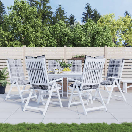 Coussins De Chaise De Jardin Dossier Haut Lot De 2 Tissu