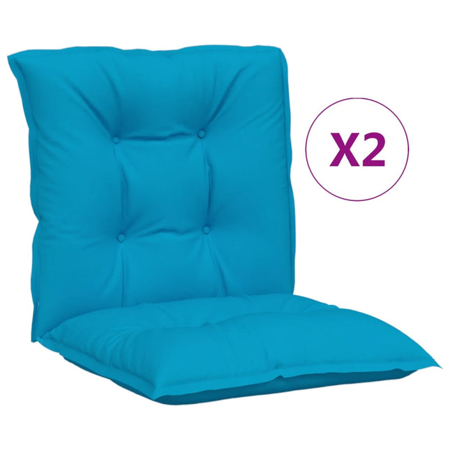Coussins De Chaise De Jardin À Dossier Bas Lot De 2