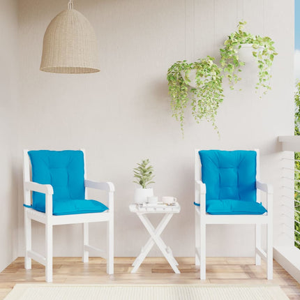 Coussins De Chaise De Jardin À Dossier Bas Lot De 2