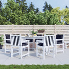 Coussins De Chaise À Dossier Bas Lot De 4 Noir À Carreaux Tissu Noir Et Blanc