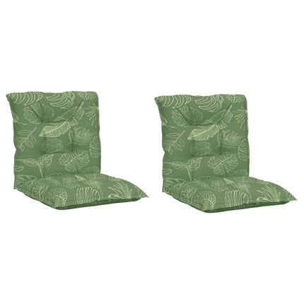 Coussins De Chaise À Dossier Bas Lot De 2 Modèle De Feuille Design À Feuille