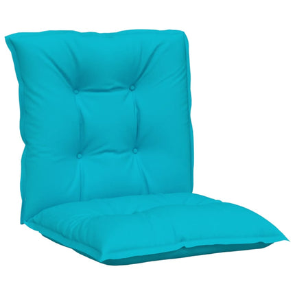 Coussins De Chaise De Jardin À Dossier Bas Lot De 4 Turquoise