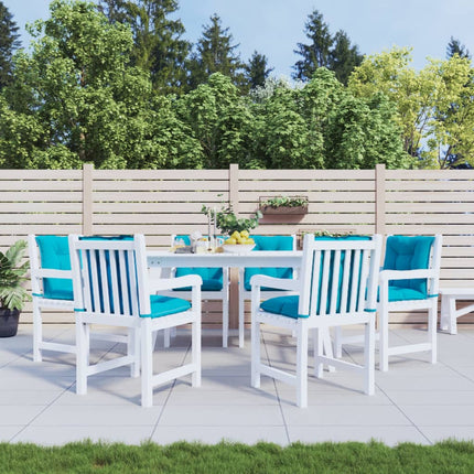 Coussins De Chaise De Jardin À Dossier Bas Lot De 4 Turquoise