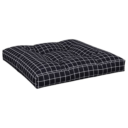 Coussin De Palette Motif À Carreaux Noir Tissu Motif À Carreaux Noirs