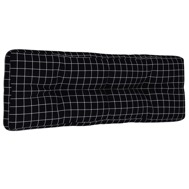 Coussin De Palette Motif À Carreaux Noir Tissu Motif À Carreaux Noirs