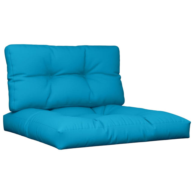 Coussins De Palette Lot De 2 Clair Tissu Bleu