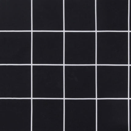 Coussin De Palette Motif À Carreaux Noir 60X61,5X10 Cm Tissu