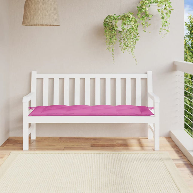 Coussin De Banc De Jardin Carreaux Noir Tissu
