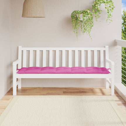 Coussin De Banc De Jardin Carreaux Noir Tissu