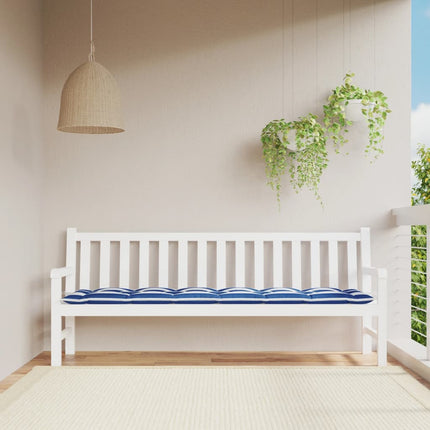 Coussin De Banc De Jardin Carreaux Noir Tissu