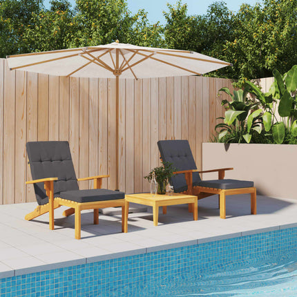 Coussins De Chaise Longue Lot De 2 Tissu Oxford