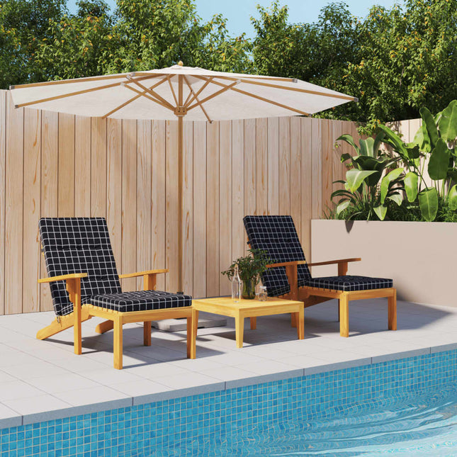 Coussins De Chaise Longue Lot De 2 Tissu Oxford