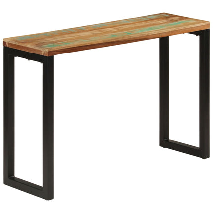 Table Console 120X35X76 Cm Bois De Manguier Solide Et Acier