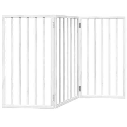Barrière Pour Chien Pliable 3 Panneaux 150 Cm Bois De Peuplier