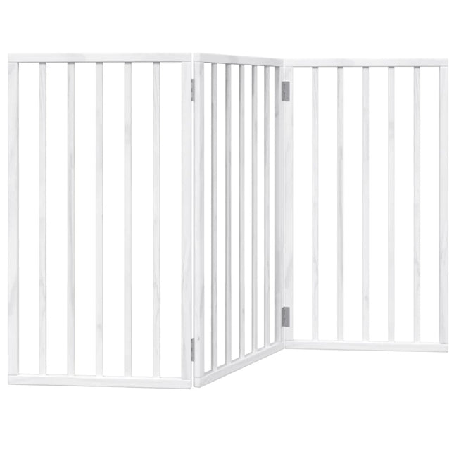 Barrière Pour Chien Pliable 3 Panneaux 150 Cm Bois De Peuplier