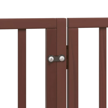 Barrière Pour Chiens Avec Porte 6 Panneaux Bois De Peuplier
