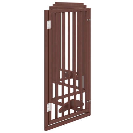Barrière Pour Chiens Avec Porte 6 Panneaux Bois De Peuplier