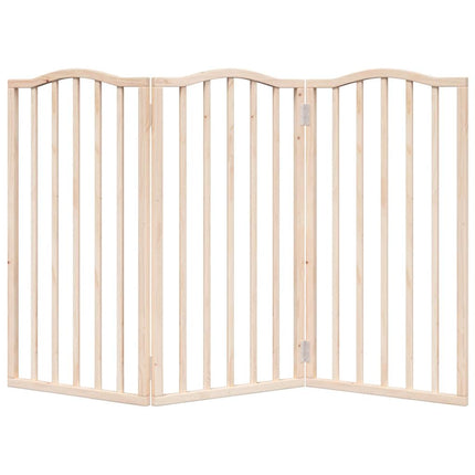Barrière Pour Chien Pliable 3 Panneaux 150 Cm Bois De Peuplier