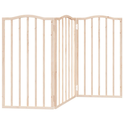 Barrière Pour Chien Pliable 3 Panneaux 150 Cm Bois De Peuplier
