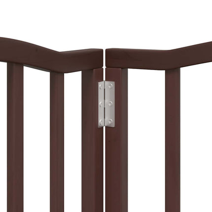 Barrière Pour Chiens Avec Porte 6 Panneaux Bois De Peuplier Chêne Sonoma