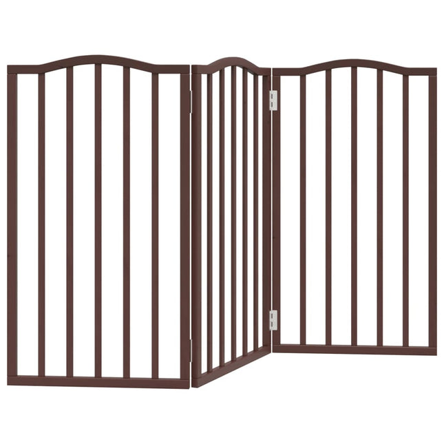 Barrière Pour Chien Pliable 3 Panneaux 150 Cm Bois De Peuplier