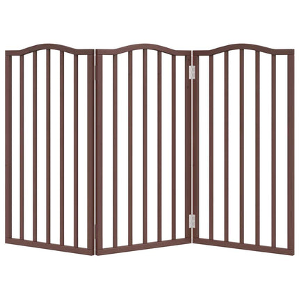 Barrière Pour Chien Pliable 3 Panneaux 150 Cm Bois De Peuplier
