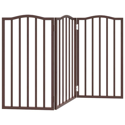 Barrière Pour Chien Pliable 3 Panneaux 150 Cm Bois De Peuplier